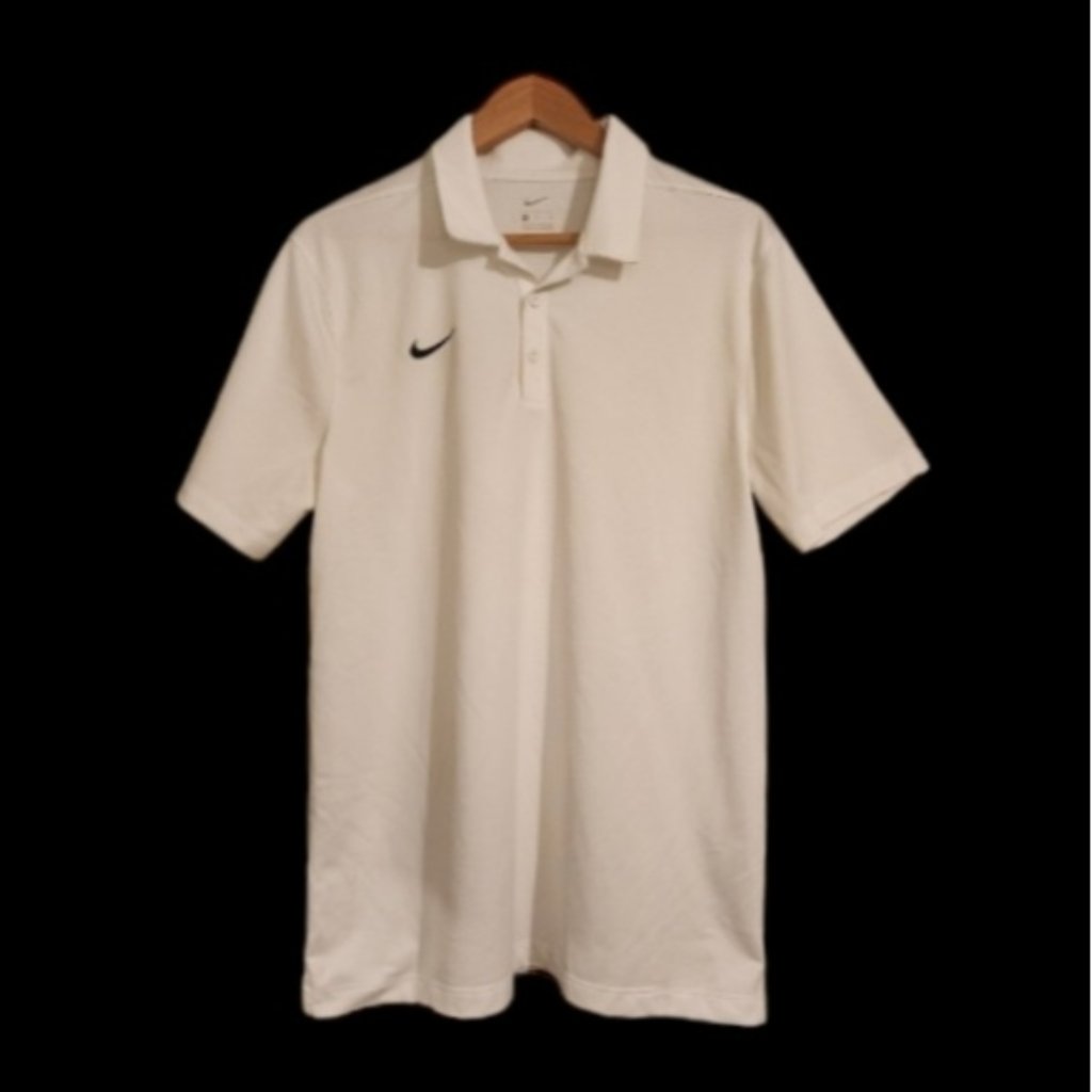 Nike White Golf Short Sleeve Mens Top
